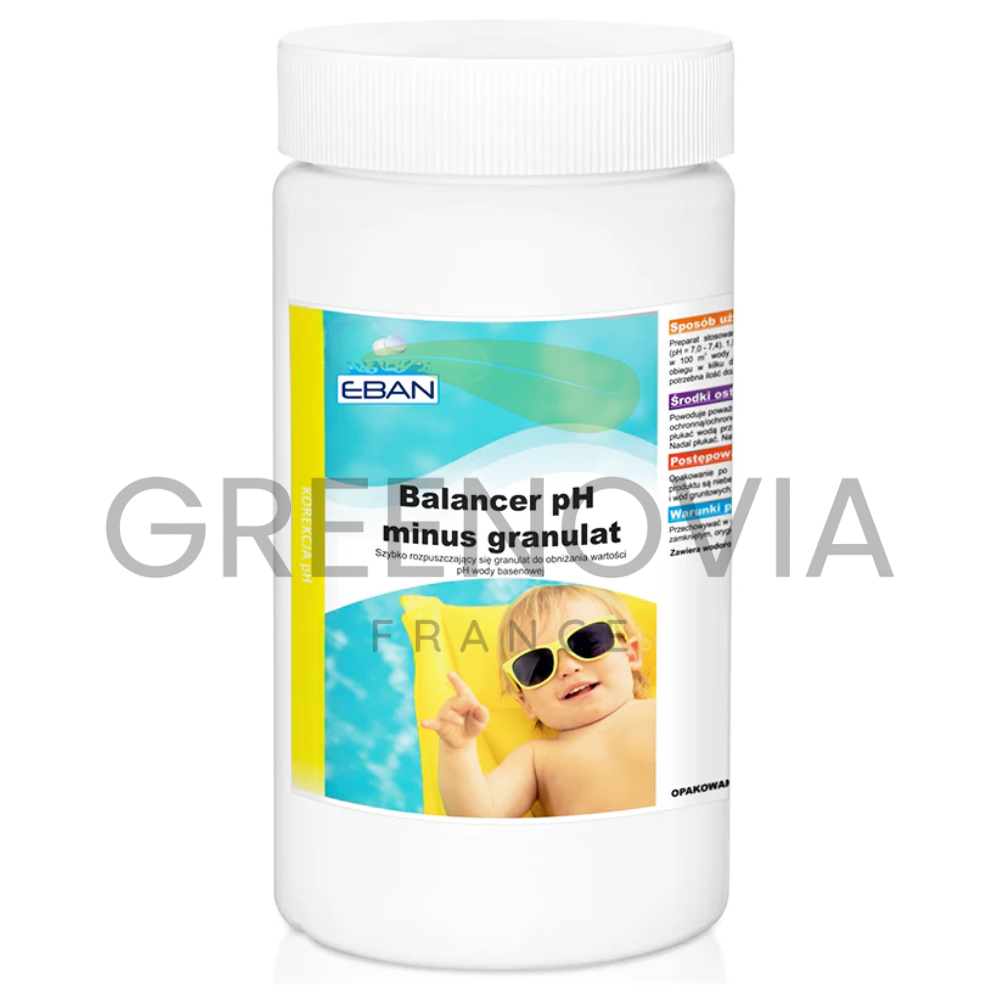 Balancer pH Minus – Régulateur pH Piscine Granulés | 1,5kg