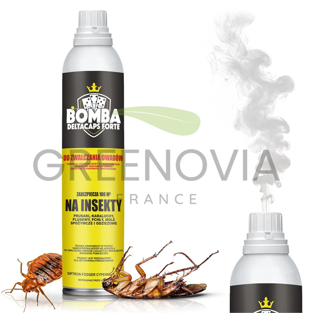 Bombe fumigène Deltacaps FORTE – Anti-cafards et blattes jusqu’à 100 m³