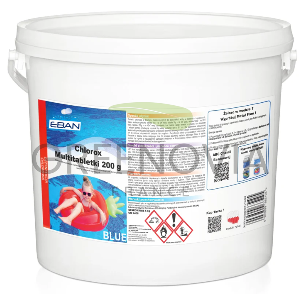 Chlorox Multitabs 200g – Comprimés Chlore Multifonction Piscine | 5kg