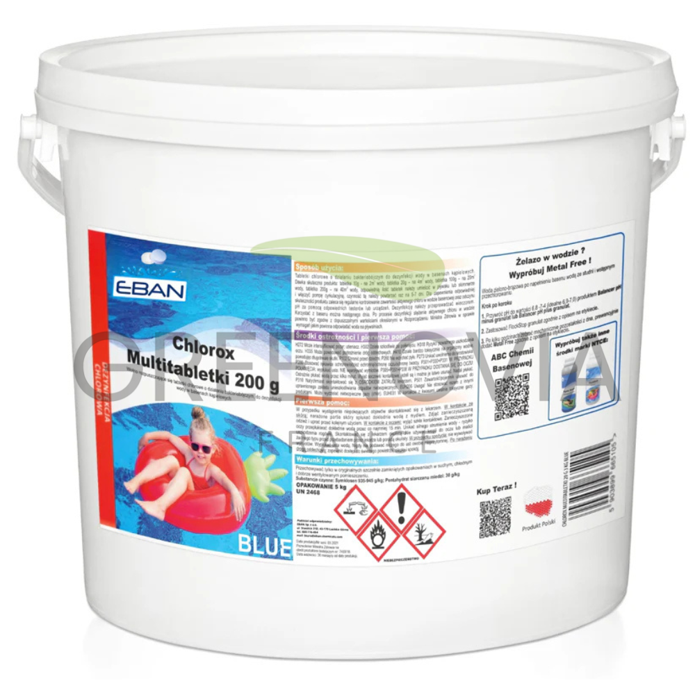 Chlorox Multitabs 20g – Comprimés Chlore Piscine | 5kg