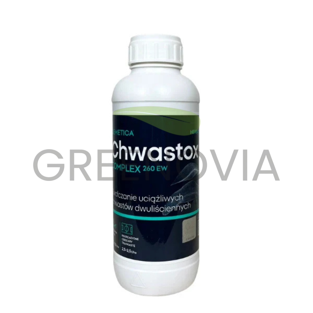 Chwastox Désherbant Sélectif Pelouse 1L - Élimine 28 Mauvaises Herbes Tenaces