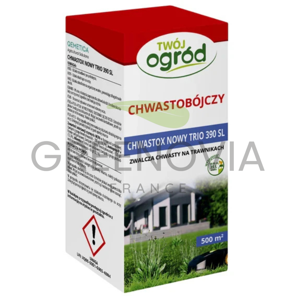 Chwastox Nowy Trio 390 SL 100ml – Herbicide sélectif pelouse triple action