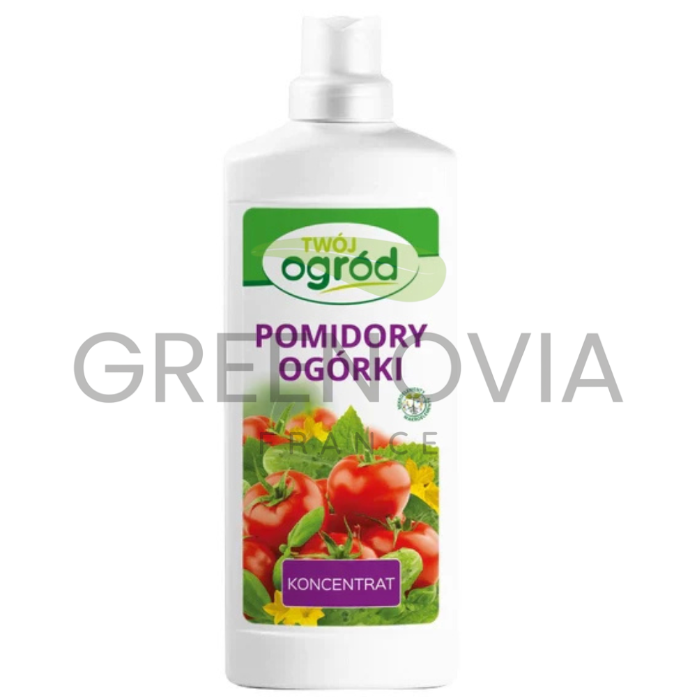 Engrais liquide tomates et concombres 900ml – Riche en potassium pour récoltes abondantes