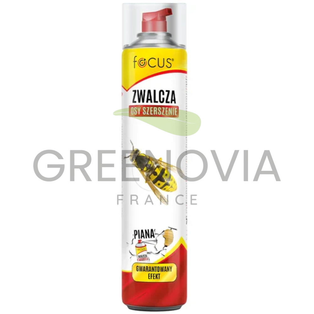 Focus Mousse anti-guêpes et frelons 750ml – Destruction rapide des nids