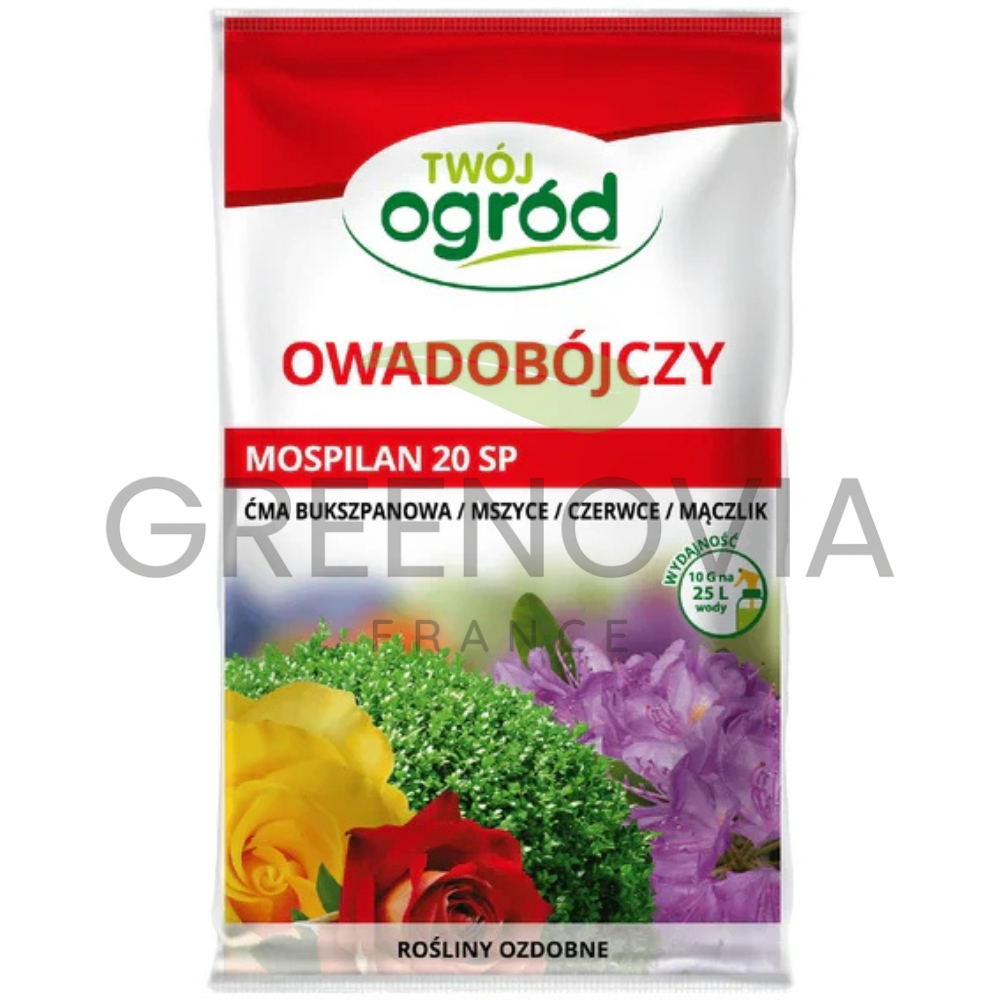 Mospilan 20 SP 10g pour plantes ornementales (Acétamipride) – Protection insecticide des fleurs et arbustes