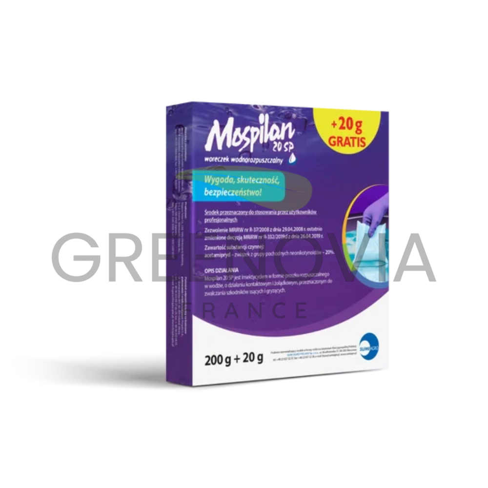 Mospilan 20 SP Sumi Agro 220g – Insecticide Acétamipride Haute Efficacité