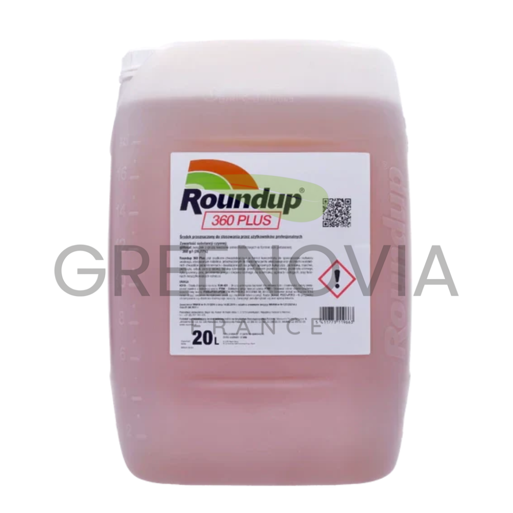 ROUNDUP 360 Plus Jerrican 20L – Solution Concentrée Grandes Surfaces