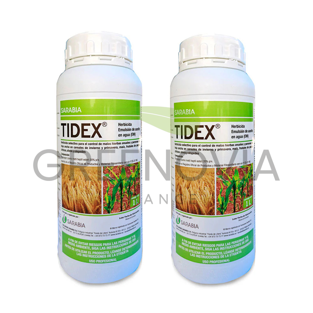 TIDEX Désherbant Sélectif Lot 2×1L – Pelouses et Espaces Engazonnés